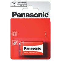 Panasonic 9v Zinc Carbon Batteries