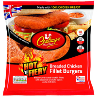 Ceekays Hot & Fiery Breaded Fillet Chicken Burgers