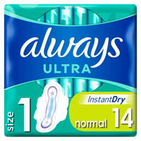 Always Ultra Normal Size 1 Sanitary Towels Wings