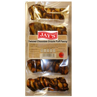 Jay Twisted Chocolate Drizzle Puff Pastry 5pcs