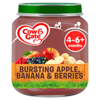 Cow & Gate Bursting Apple Banana & Berries 4-6+ months