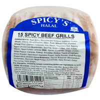 Spicys Halal 15 Spicy Beef Grills
