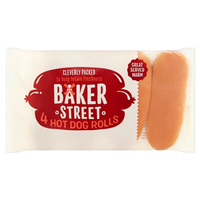 Baker Street Hot Dog Rolls 4pk