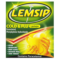 Lemsip Cold & Flu Lemon Sachets 10pk