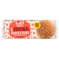 Baker Street Burger Buns Sesame Seeds 6pk