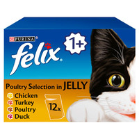 Felix Poultry Selection In Jelly Adult Cat Food Pouches