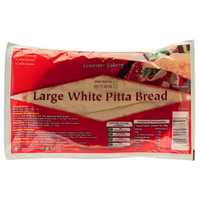 Leicester Bakery Large White Pitta Bread 6pk