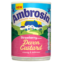 Ambrosia Strawberry Flavour Devon Custard