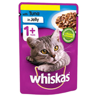 Whiskas Tuna In Jelly Wet Adult Cat Food Pouch