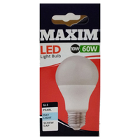 Maxim Led Light Bulb 60w - Day Light Screw Cap