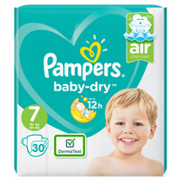 Pampers Baby-dry Size 7 Nappies