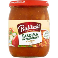 Pudliszki - Beans with Sausage in Tomato Sauce