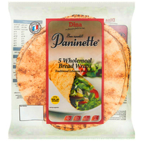 Dina Paninette Wholemeal Bread Wraps 5pcs