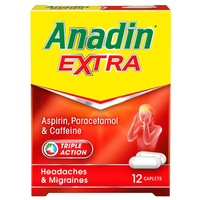 Anadin Extra Aspirin Paracetamol & Caffeine 12pk