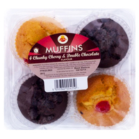 Muffins Chunky Cherry & Double Chocolate