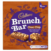 Cadbury Brunch Bar Choc Chip 6pk