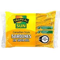 Tropical Sun Canadian Style Sardines In Soya Oil