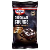 Dr. Oetker 70% Extra Dark Chocolate Chunks