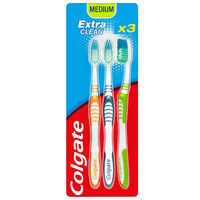 Colgate Extra Clean Medium Toothbrush Triple Pack