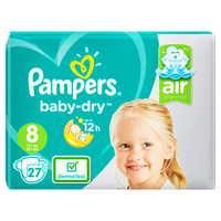 Pampers Baby-dry Nappies Size-8