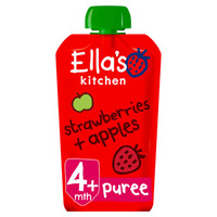 Ellas Kitchen Organic Strawberries And Apples Baby Pouch 4+ Months