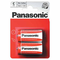 Panasonic C 1.5V Zinc Carbon Batteries