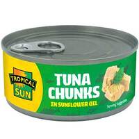 Tropical Sun Tuna Chunks In Sunflower Oil