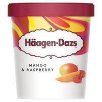 Haagen-Dazs Mango And Raspberry Ice Cream