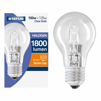 Status 5 X Halogen Energy Saving 100w = 129w Es E27 Gls Dimmable Light Bulb