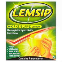 Lemsip Cold & Flu Lemon 5pk