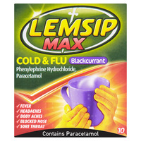 Lemsip Max Cold & Flu Blackcurrant