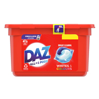 Daz All In 1 Pods Washing Capsules Whites & Colours 12 Washes